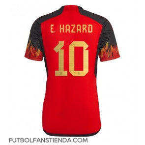 Bélgica Eden Hazard #10 Primera Equipación Mundial 2022 Manga Corta